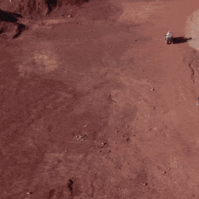 The Mars simulation project launched in Makhtesh Ramon on Sunday., Credit: Tomer Appelbaum The Mars simulation project launched in Makhtesh Ramon on Sunday.