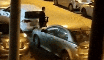 Footage of the shooter in Bnei Brak, on Tuesday., Credit: Use under Section 27A of the Copyright Law Footage of the shooter in Bnei Brak, on Tuesday.