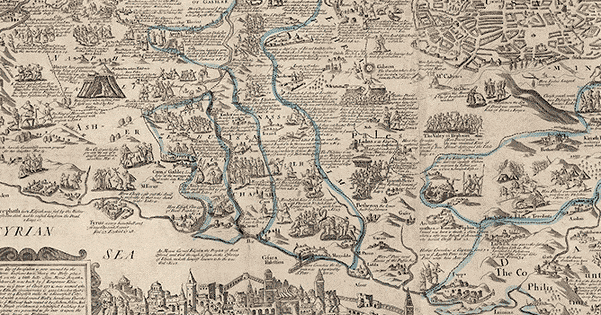 Antique Maps of the Holy Land Show Biblical Geography in Vivid, Intricate Detail - Archaeology - Vimarsana News