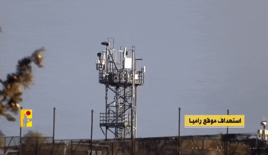 A Hezbollah anti-tank missile hit an IDF observation and communication post on the Lebanese border