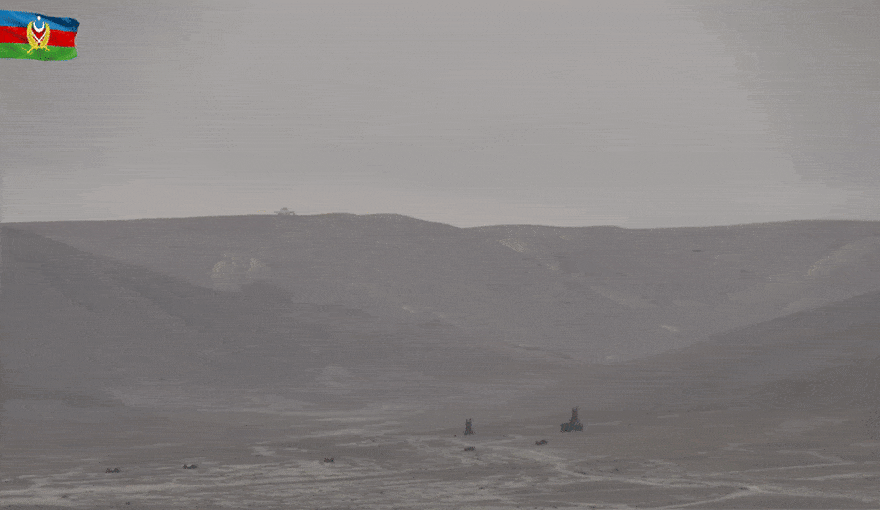 Azerbaijan testing a missile from Israel's Barak 8 air defense system last September.