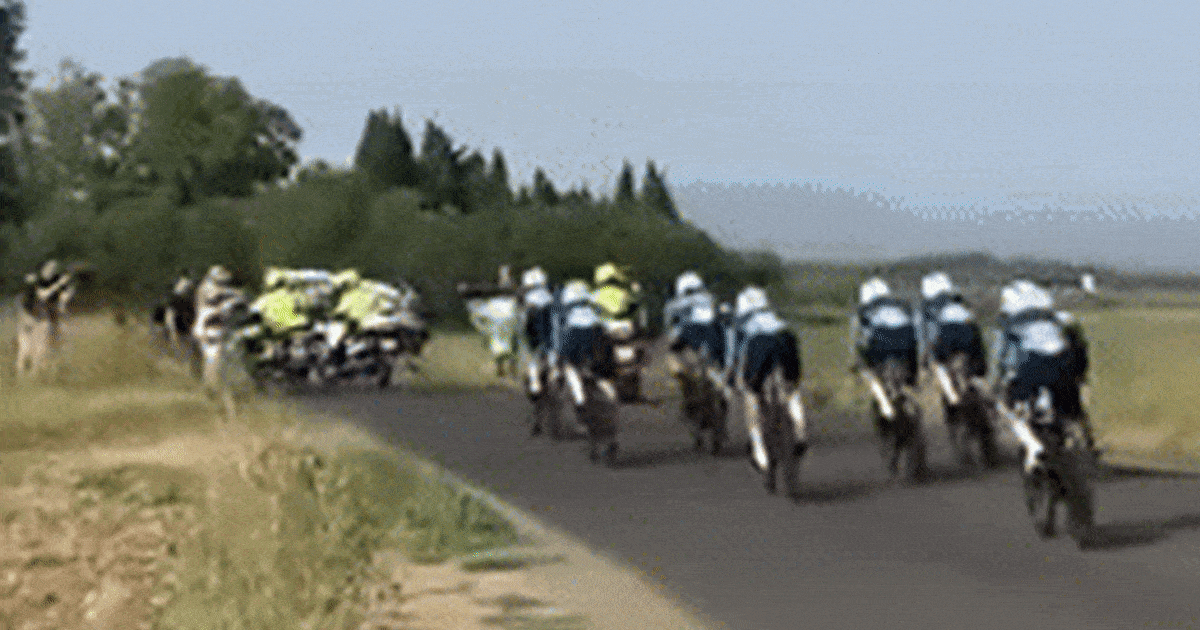 Pro-Palestinian protesters block Israeli cycling team during Spain race
